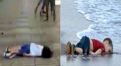 Μαντέψτε ποια φωτογραφία από τις δύο θέλουν τα ΜΜΕ να σας αποκρύψουν και ποια να προβάλλουν κατά κόρον